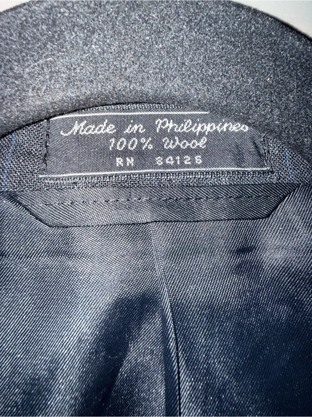 Hardy Amies Savile Row Pinstriped Wool Blazer Size 42L